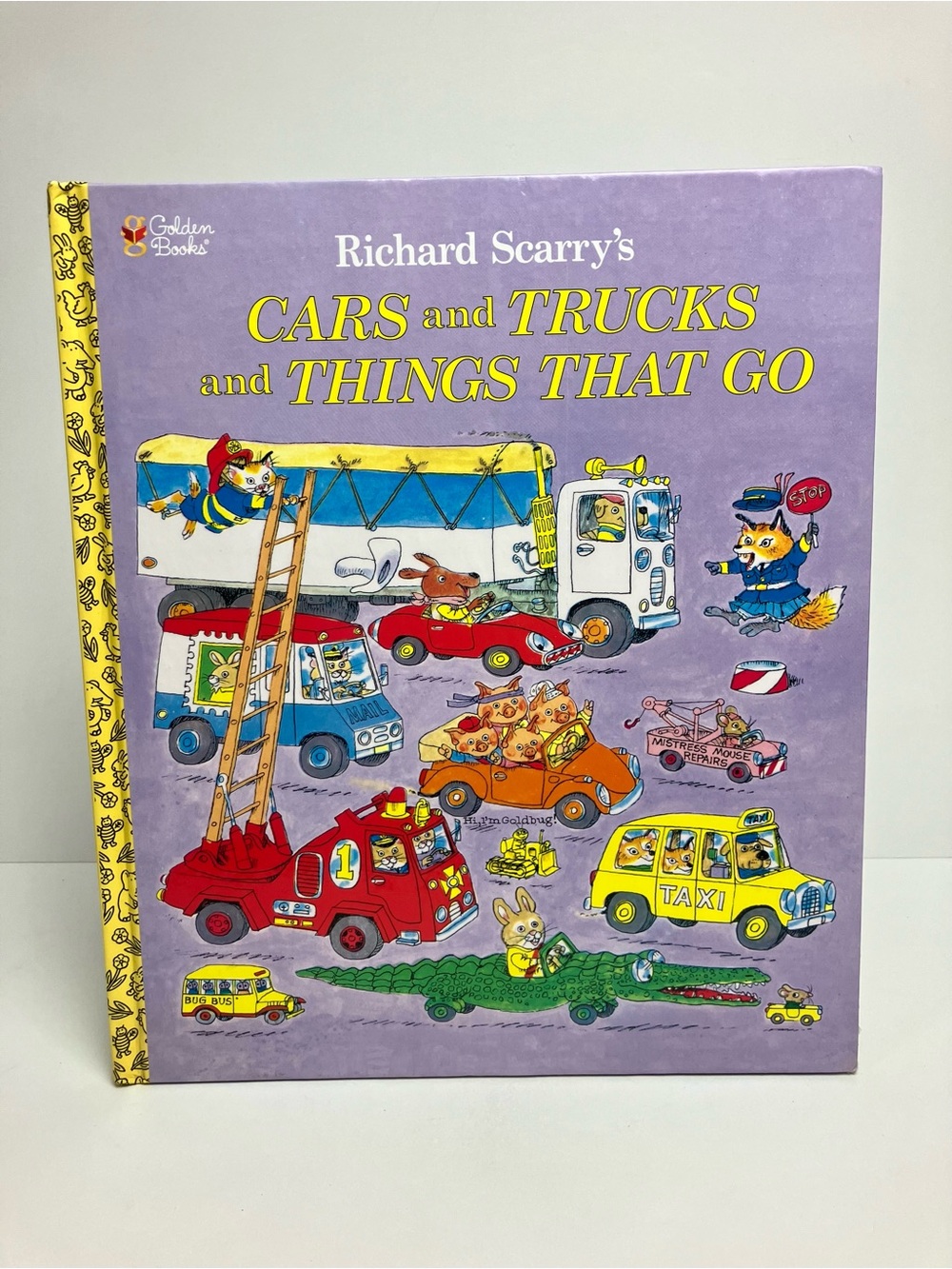 Vintage Richard Scarry's Cars & Trucks Things That Go 1rst Random House Edition